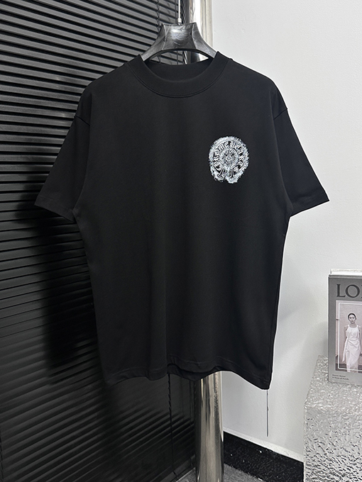 クロムハーツスーパーコピープリントラウンドネックTシャツ