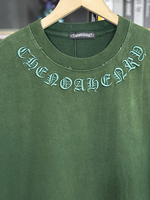 クロムハーツ新しい十字布水洗いスプレー半袖Tシャツ
