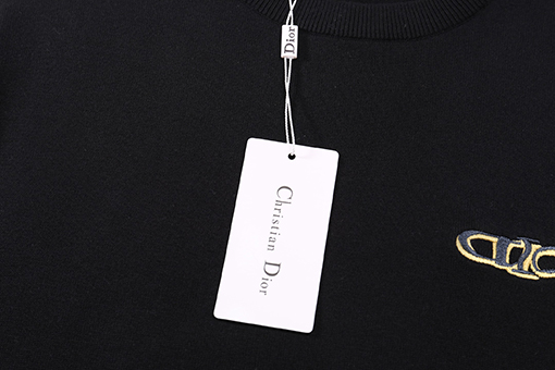 ディオール25ss刺繍文字ロゴ半袖Tシャツ