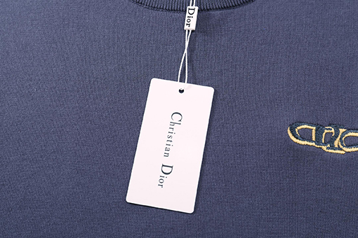 ディオール25ss刺繍文字ロゴ半袖Tシャツ
