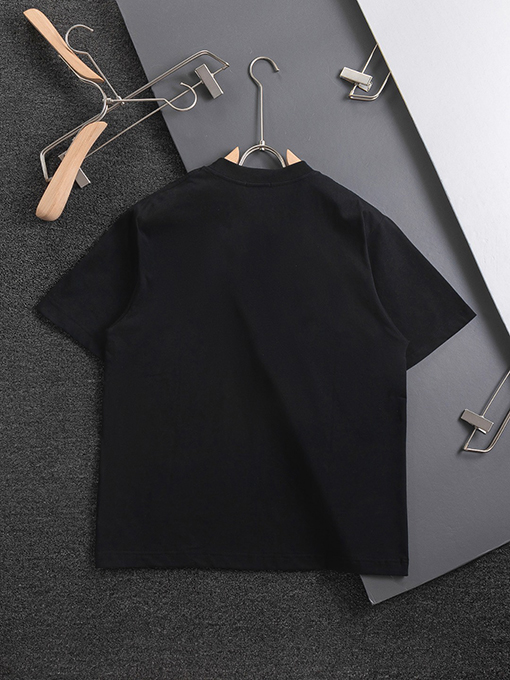ディオールコピー25ss胸の花のアルファベットロゴ半袖Tシャツ