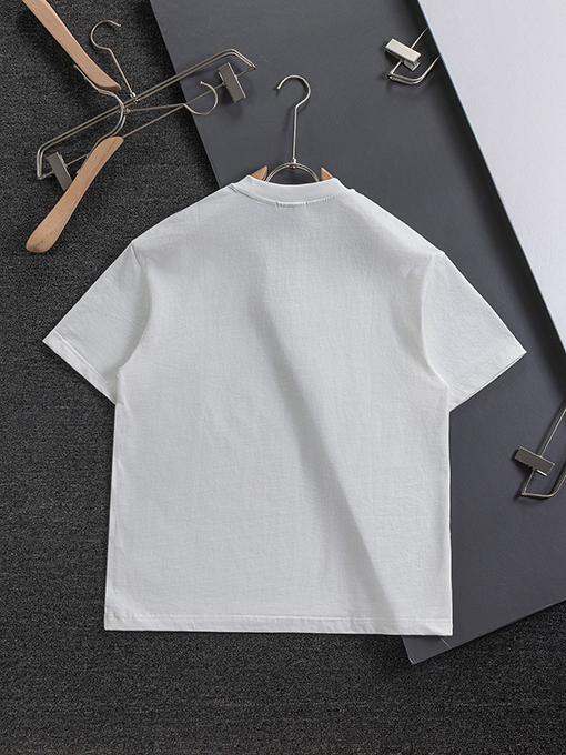ディオールコピー25ss胸の花のアルファベットロゴ半袖Tシャツ