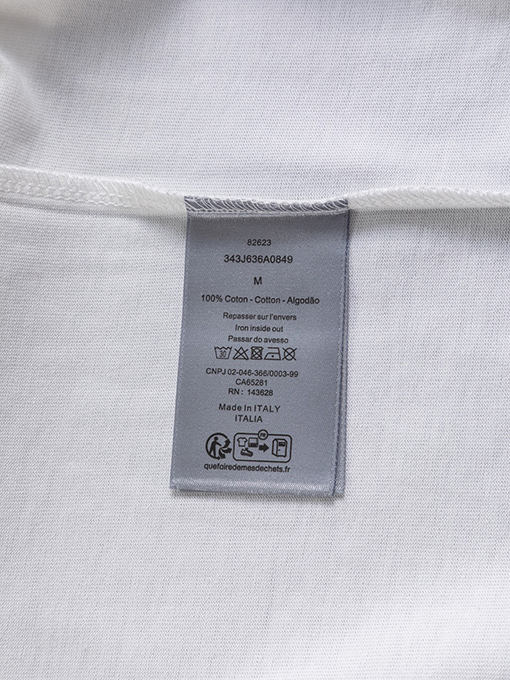 ディオールコピー25ss胸の花のアルファベットロゴ半袖Tシャツ