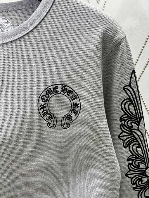 クロムハーツ新しいワッフル長袖Tシャツ