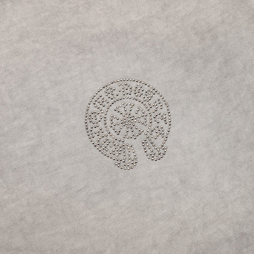 クロムハーツラインストーン馬蹄半袖Tシャツ