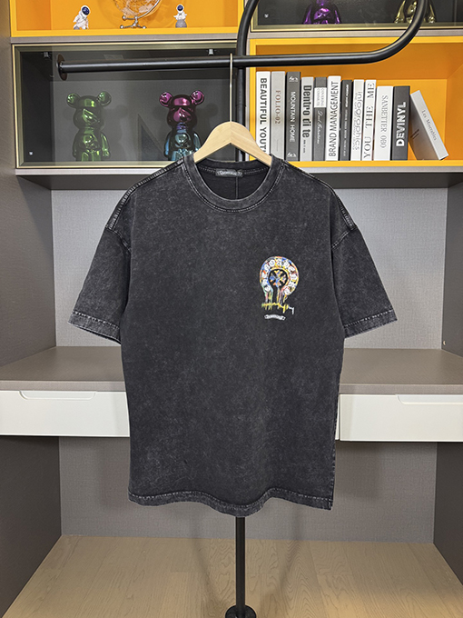 クロムハーツプリントウォッシュ半袖Tシャツ