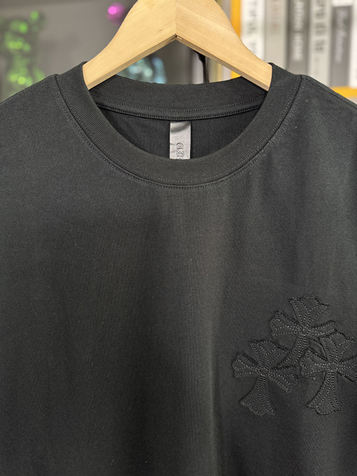 クロムハーツファッションパッチ刺繍半袖Tシャツ