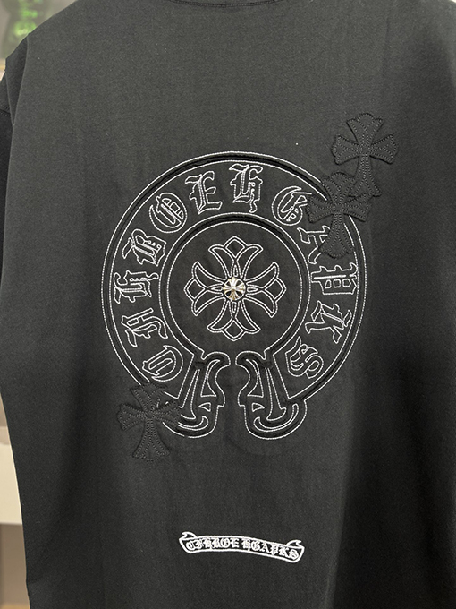 クロムハーツファッションパッチ刺繍半袖Tシャツ