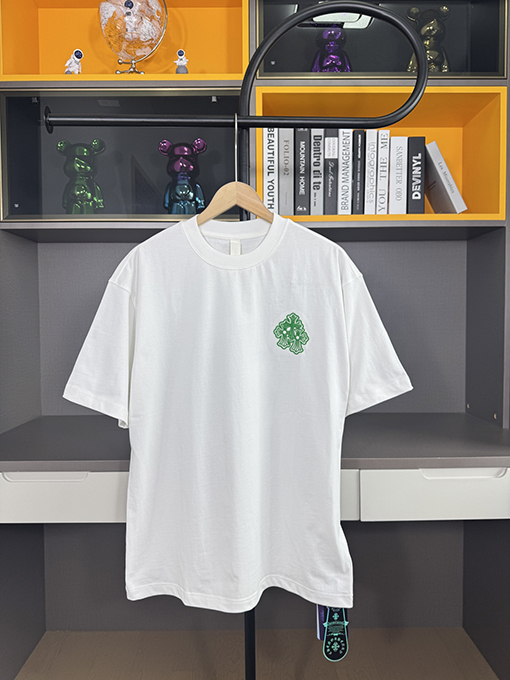 クロムハーツ新しい馬蹄刺繍半袖Tシャツ