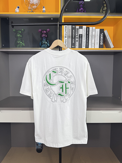 クロムハーツ新しい馬蹄刺繍半袖Tシャツ