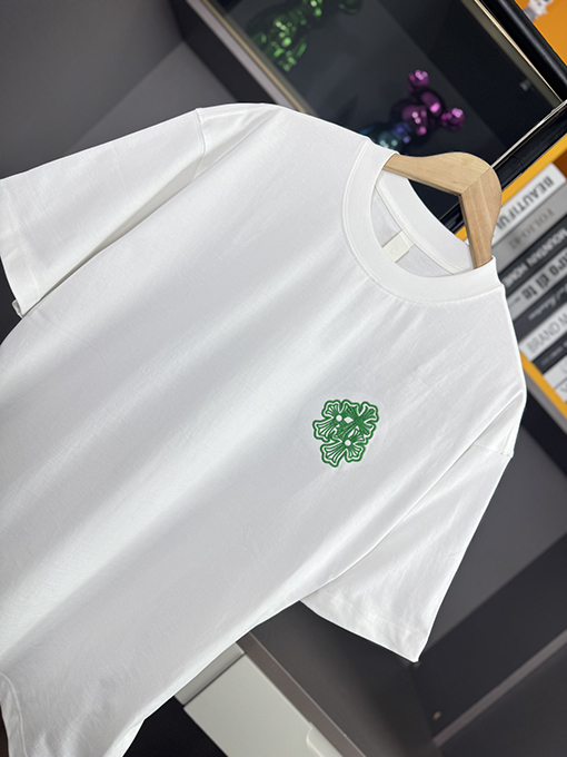 クロムハーツ新しい馬蹄刺繍半袖Tシャツ