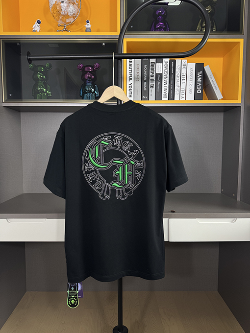 クロムハーツ新しい馬蹄刺繍半袖Tシャツ