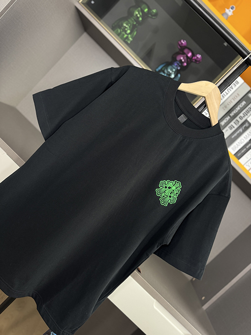 クロムハーツ新しい馬蹄刺繍半袖Tシャツ