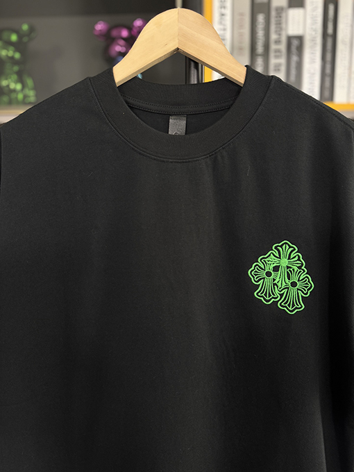 クロムハーツ新しい馬蹄刺繍半袖Tシャツ