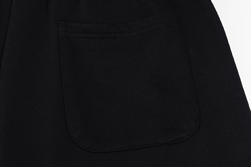 クロムハーツクロッチフロントサンスクリット文字刺繍ロゴウェビングショーツ