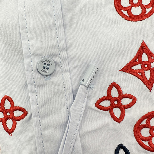 ルイヴィトン刺繍半袖シャツ