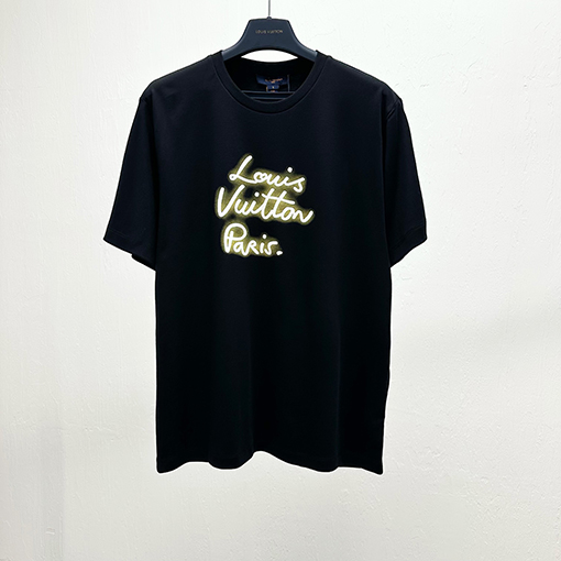 ルイヴィトンネオンロゴ半袖Tシャツ