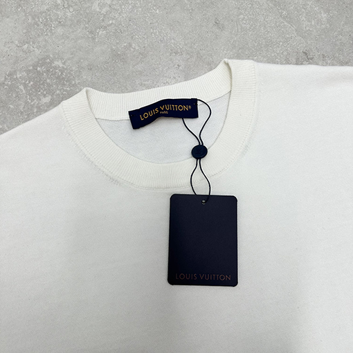 ルイヴィトンスーパーコピーグラデーションダイヤモンドニット半袖Tシャツ