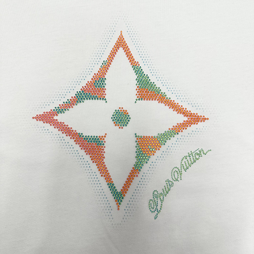 ルイヴィトングラデーションフラワー半袖Tシャツ