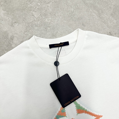 ルイヴィトングラデーションフラワー半袖Tシャツ