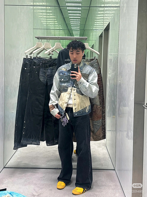 アクネストゥディオズコピーストレートスプレー3 Dタンニンデニムジャケット
