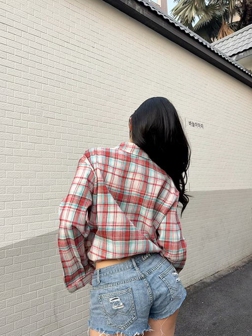 ステューシーチェックシャツジャケット