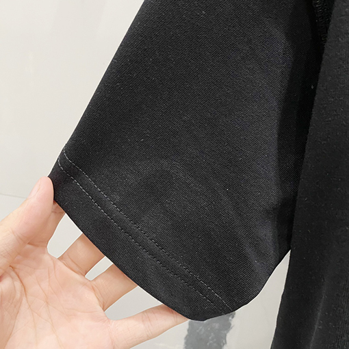 ルイヴィトンチェック柄ポケットアルファベットロゴデザインロゴ半袖Tシャツ