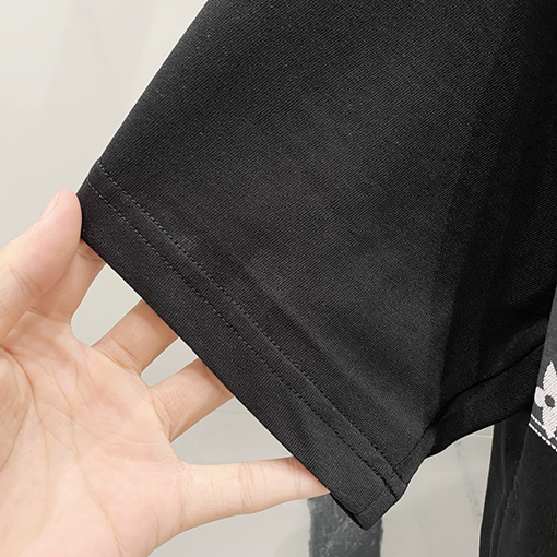 ルイヴィトンハーフプリントアルファベットロゴステッチデザインロゴ半袖Tシャツ