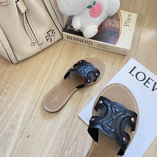 セリーヌスーパーコピーレディーストップカウンターフラットサンダル