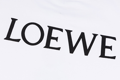 ロエベ新しいシリーズの漫画柄半袖Tシャツ