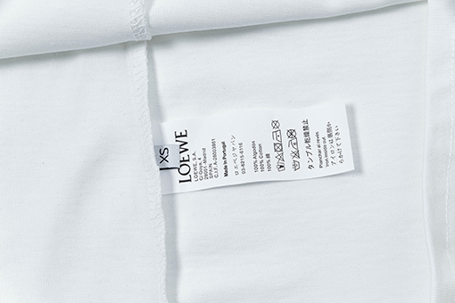 ロエベ新しい胸の刺繍ロゴ半袖Tシャツ