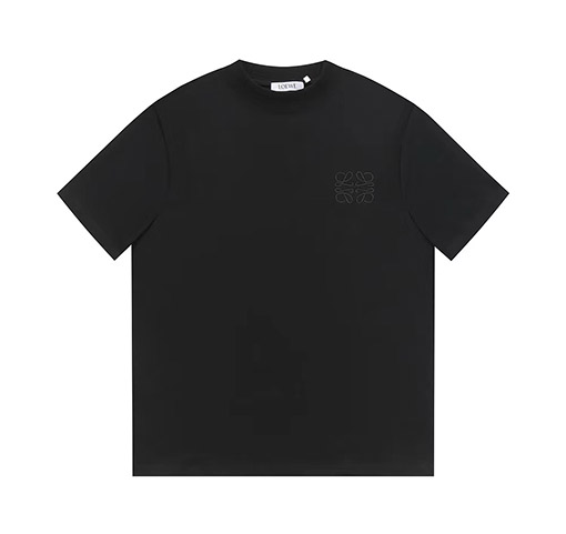 ロエベスーパーコピークラシックな胸の刺繍tシャツ