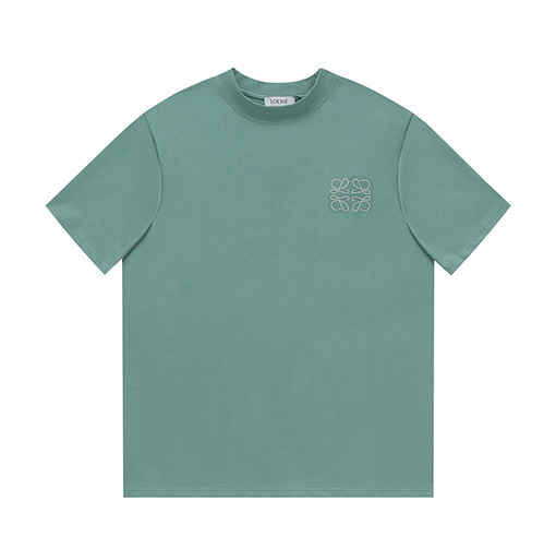 ロエベスーパーコピークラシックな胸の刺繍tシャツ