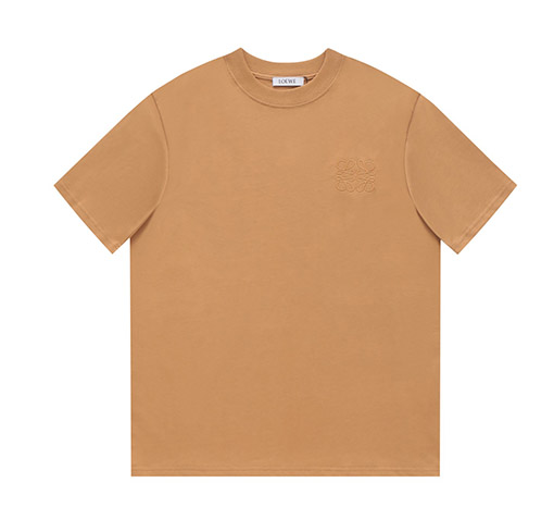 ロエベスーパーコピークラシックな胸の刺繍tシャツ