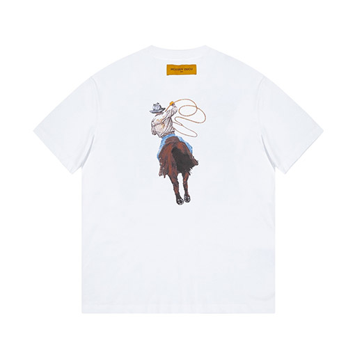 ルイヴィトンウエスタンデニムプリントTシャツ