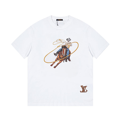 ルイヴィトンウエスタンデニムプリントTシャツ