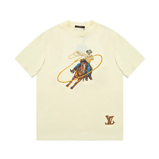 ルイヴィトンウエスタンデニムプリントTシャツ