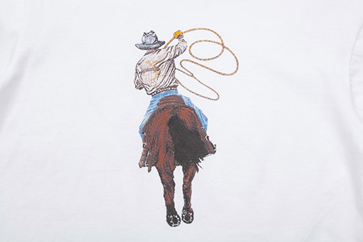 ルイヴィトンウエスタンデニムプリントTシャツ