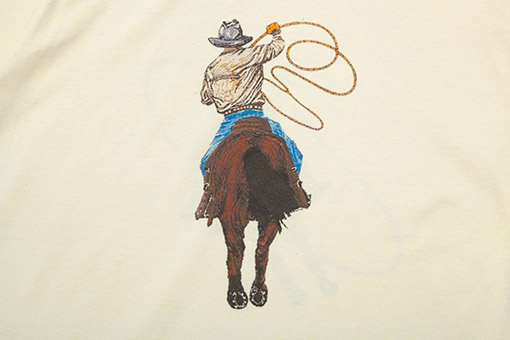 ルイヴィトンウエスタンデニムプリントTシャツ