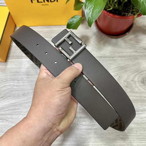 フェンディコピーカウンターと同じ幅4.0 CMダブルリング表裏用ベルト