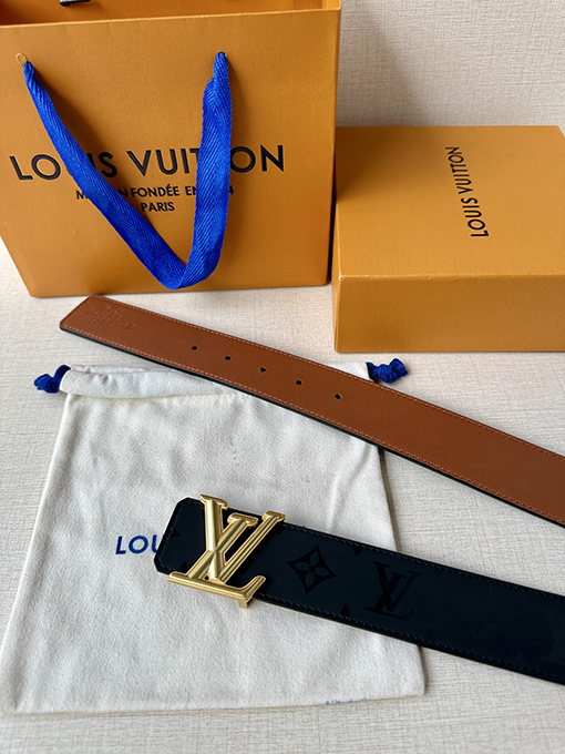 ルイヴィトン LV Pyramide バックル両面ベルト