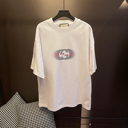 グッチコピー 前後プリント半袖シャツ