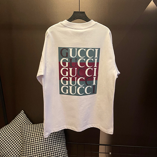グッチコピー 前後プリント半袖シャツ