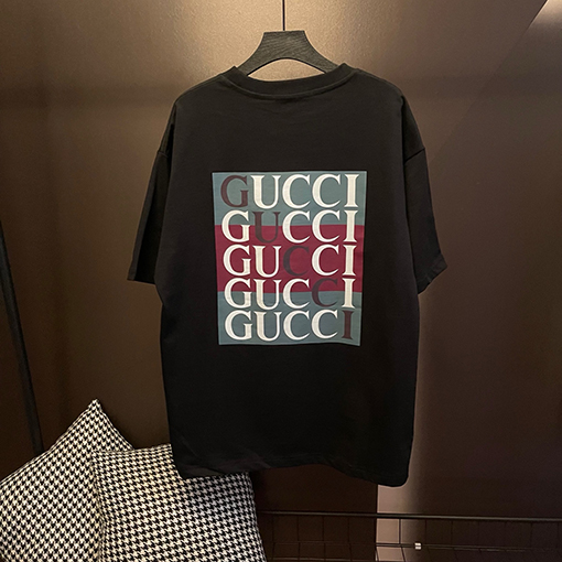 グッチコピー 前後プリント半袖シャツ
