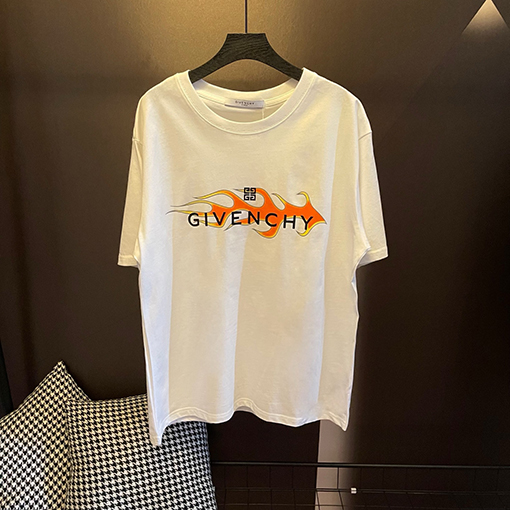 ジバンシイコピー炎のプリント半袖Tシャツ