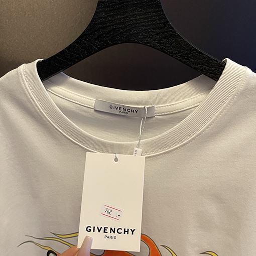 ジバンシイコピー炎のプリント半袖Tシャツ