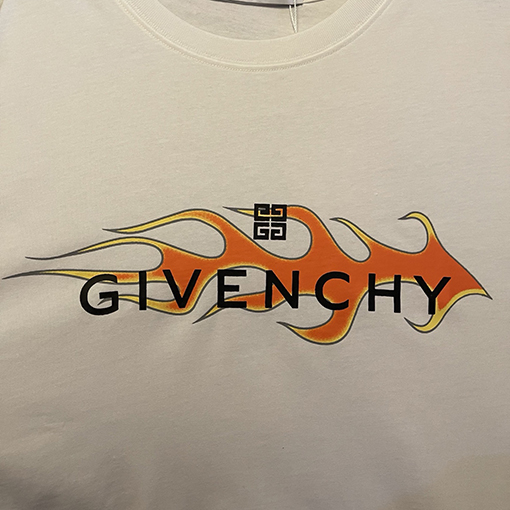 ジバンシイコピー炎のプリント半袖Tシャツ