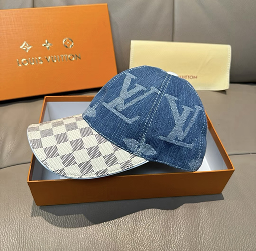 ルイヴィトン 不規則なプリントのベースボールキャップ