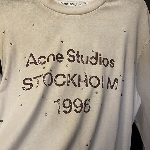 アクネストゥディオズ 1996クラシック破壊記念Tシャツ