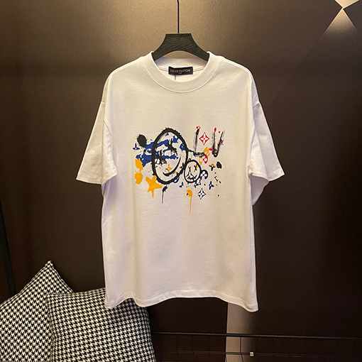 ルイヴィトンコピークルーネック半袖Tシャツ